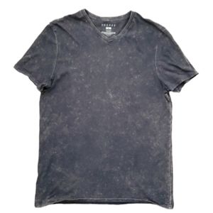 Decree Mens Grey‎ Short Sleeve Marbled Shirt Size Large